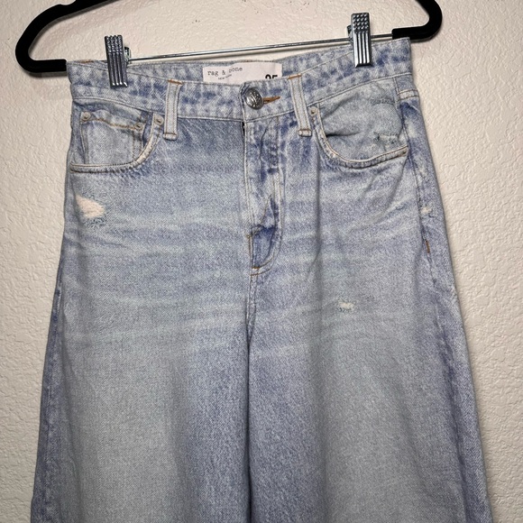 Cropped Miramar Sofie Wide-Leg Jeans Rag & Bone Women's 25 - Picture 7 of 11